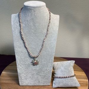 Sterling Cat’s Eyes Necklace and Bracelet